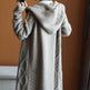 Women's Knit Cardigan Long Coat – OL Style Cotton Blend Canada USA