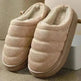 Fashion Solid Plush Slipper Winter Warm Indoor Floor Bedroom Home Slippers For Couple Thick-soled House Shoes Women Men - EX-STOCK CANADA