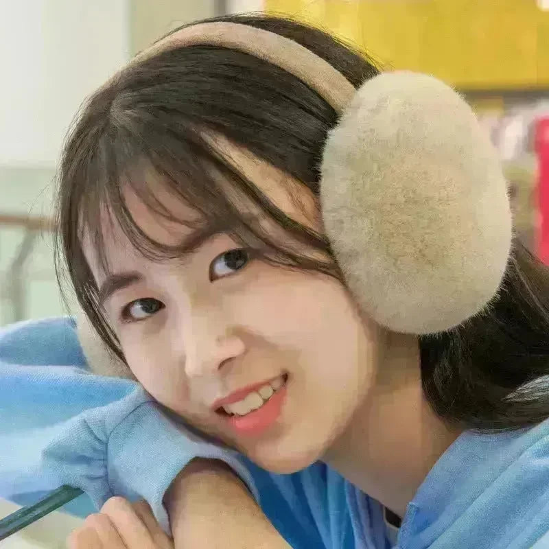 Folding Earmuffs For Warmth Lovely Women In Winter - EX-STOCK CANADA
