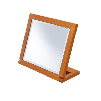 8 Tall Polyresin Adjustable Make-Up Mirror, Walnut Finish EX-STOCK