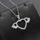 Women Fashion Angel love pendant Necklace Gold Silver - EX-STOCK CANADA