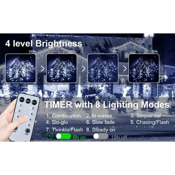 Ice Bar Lamp - Cold White - C-32-meter 1000 Lamp Decor string Lights