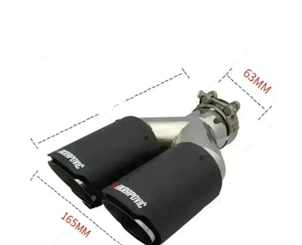 Y Model Compatible For Remus Exhaust  Pipe Tip Muffler Tips Carbon Fiber Stainless Steel Dual Outlet Tails Throat Rear Nozzle - EX-STOCK CANADA