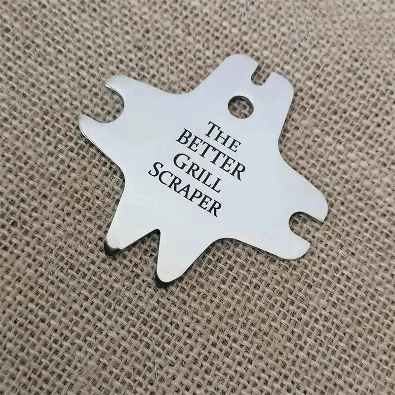 Stainless steel barbecue Grill scraper - EX-STOCK CANADA