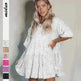 Elegant ladies Sequined Short Mini Skater Dress - EX-STOCK CANADA