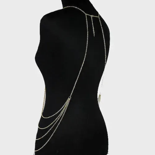 Chic Women body Pearl chain Fashion jewelry - EX-STOCK CANADA