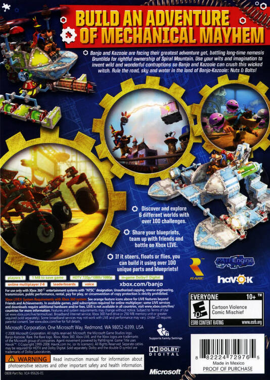 Banjo-Kazooie: Tuercas y Tornillos [Con Mapa] 