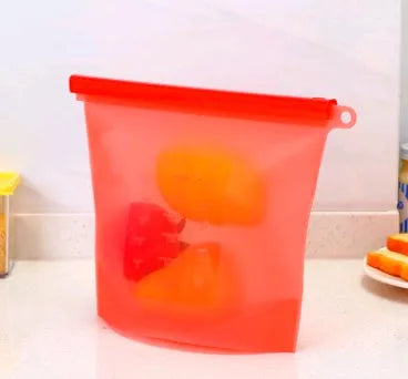 Reusable Silicone food storage bag vacuum sealed bag - EX-STOCK CANADA