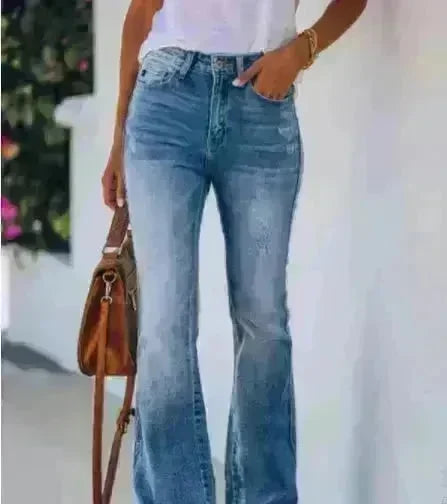 High-rise stretch bootcut jeans - EX-STOCK CANADA