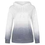 Women Tie-dye print hooded long sleeves