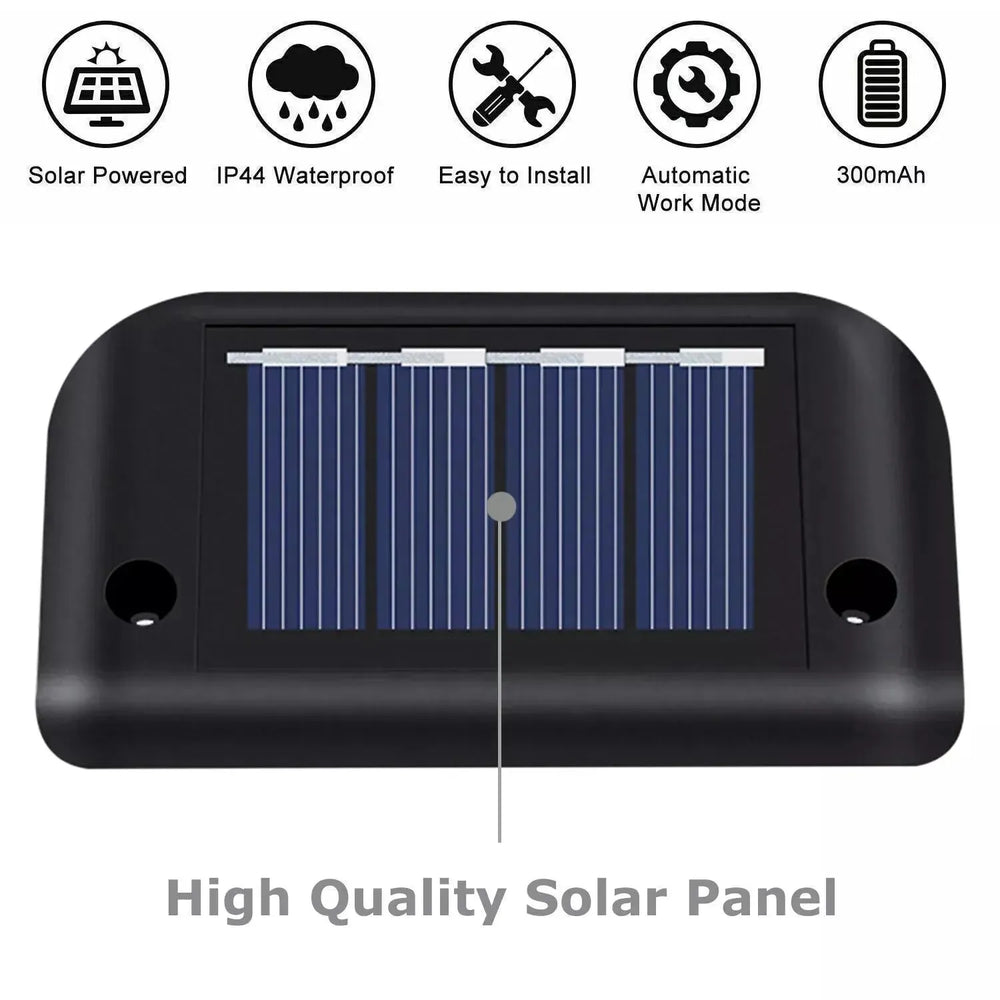 4 Solar LED Bright Deck Lights Outdoor Garden Patio Railing Decks Path Lighting Outdoor Garden Light Deck Lamp Solar Stairs Light - EX-STOCK CANADA