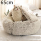 2 In 1 Dog And Cat Bed Pet Winter Bed Round Plush Warm Bed House Soft Long Plush Pets Bed Pet Products EX-STOCK Canada 