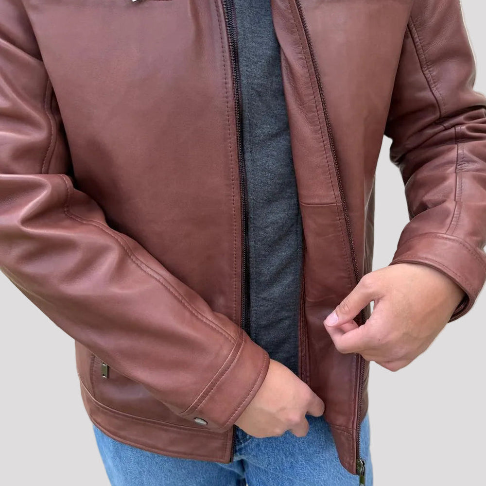 BOL Men's Alvin Lambskin Leather Jacket 