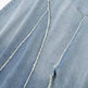 Fashionable Asymmetric High Waist Midi Denim Split Skirt - EX-STOCK CANADA