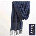 Pure Color Warm Keeping Scarf All-match Cashmere Shawl - EX-STOCK CANADA