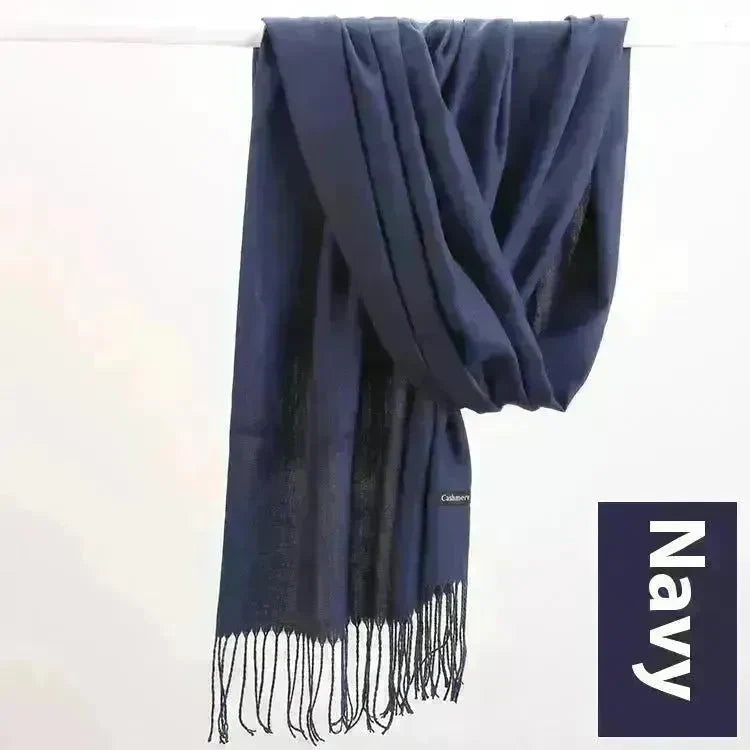 Pure Color Warm Keeping Scarf All-match Cashmere Shawl - EX-STOCK CANADA