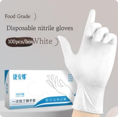 Disposable Nitrile Black Rubber Gloves 