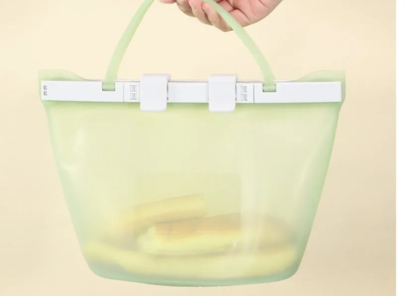 Reusable Silicone Food storage Bag Vacuum Seal Freezer Bag - EX-STOCK CANADA