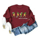 Women's Christmas Printed Long Sleeved  Pullover Sweatshirt - EX-STOCK CANADA