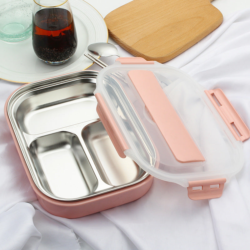 Stainless steel student lunch box EX-STOCK