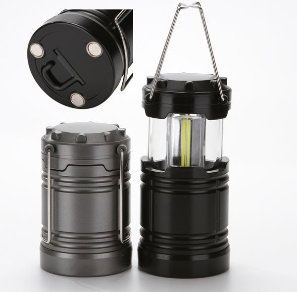 Lanterna da campeggio COB – Lanterna a LED pieghevole da accampamento | A batteria