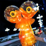 LED Luminous Balloon Rose Bouquet Transparent Bobo Ball Rose EX-STOCK Canada 