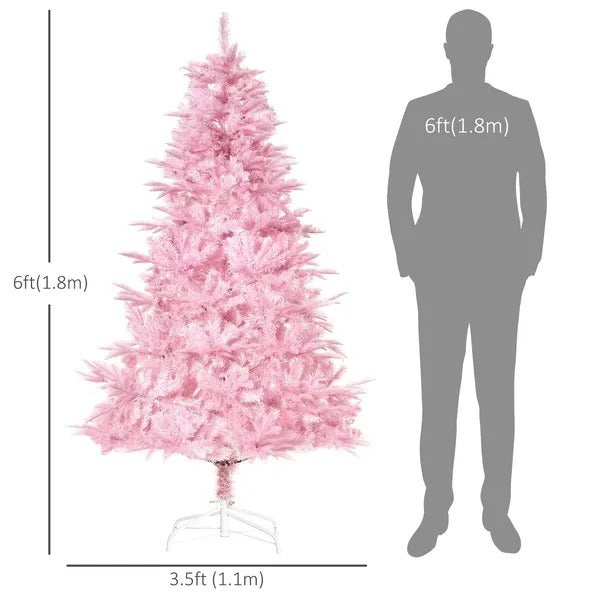 6FT Artificial Christmas Tree Holiday Xmas Tree Decoration With Automatic Open For Home Party, EX-STOCK Canada 