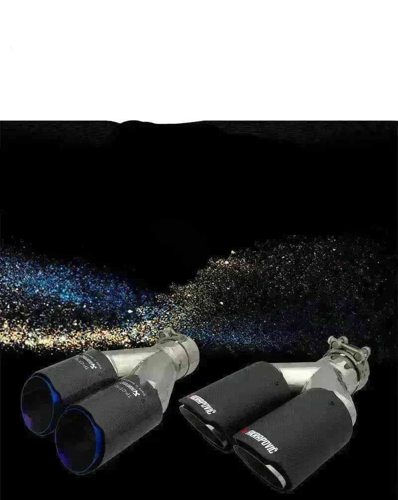 Y Model Compatible For Remus Exhaust  Pipe Tip Muffler Tips Carbon Fiber Stainless Steel Dual Outlet Tails Throat Rear Nozzle - EX-STOCK CANADA