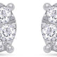 SAVEARTH DIAMONDS Carat Round Cut Lab Created Moissanite Diamond Cluster Stud Earrings In 14k Gold Over Sterling Silver Jewelry For Women EX-STOCK