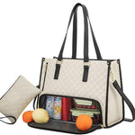 Convenient Commute New Lunch Bag Women's Insulated Lunch Box Women's Leak-proof Large Purse Diagonal Computer Storage EX-STOCK