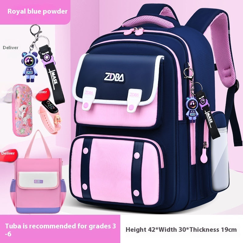 Schoolbag Boy Elementary School Students Three Four To Six Grade EX-STOCK