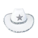 Party Black Bilateral Sequined Cowboy Hat - EX-STOCK Canada