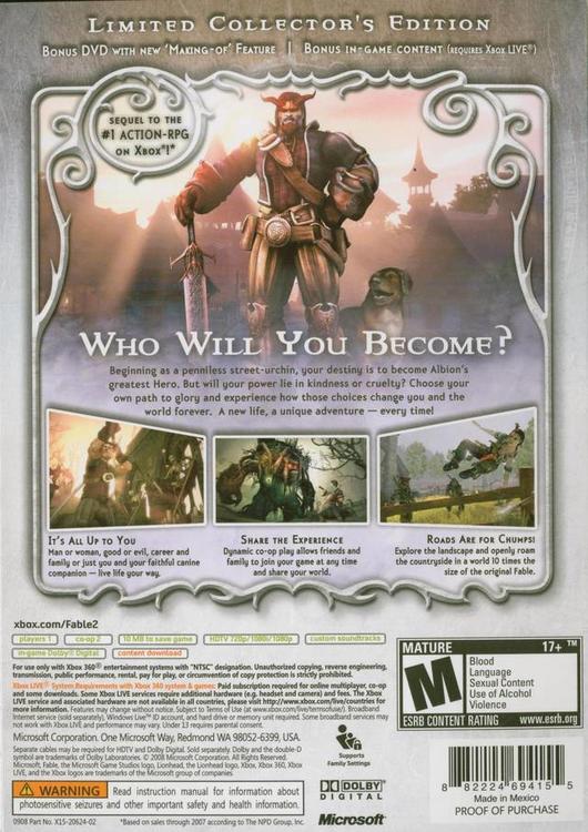 FABLE II  -  EDICIÓN DE COLECCIÓN LIMITADA 
