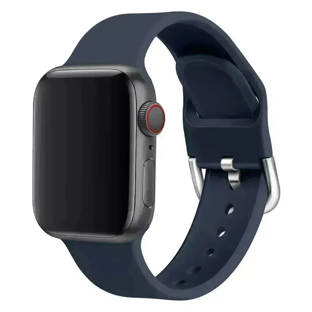Watch strap solid color silicone watch buckle strap - EX-STOCK CANADA