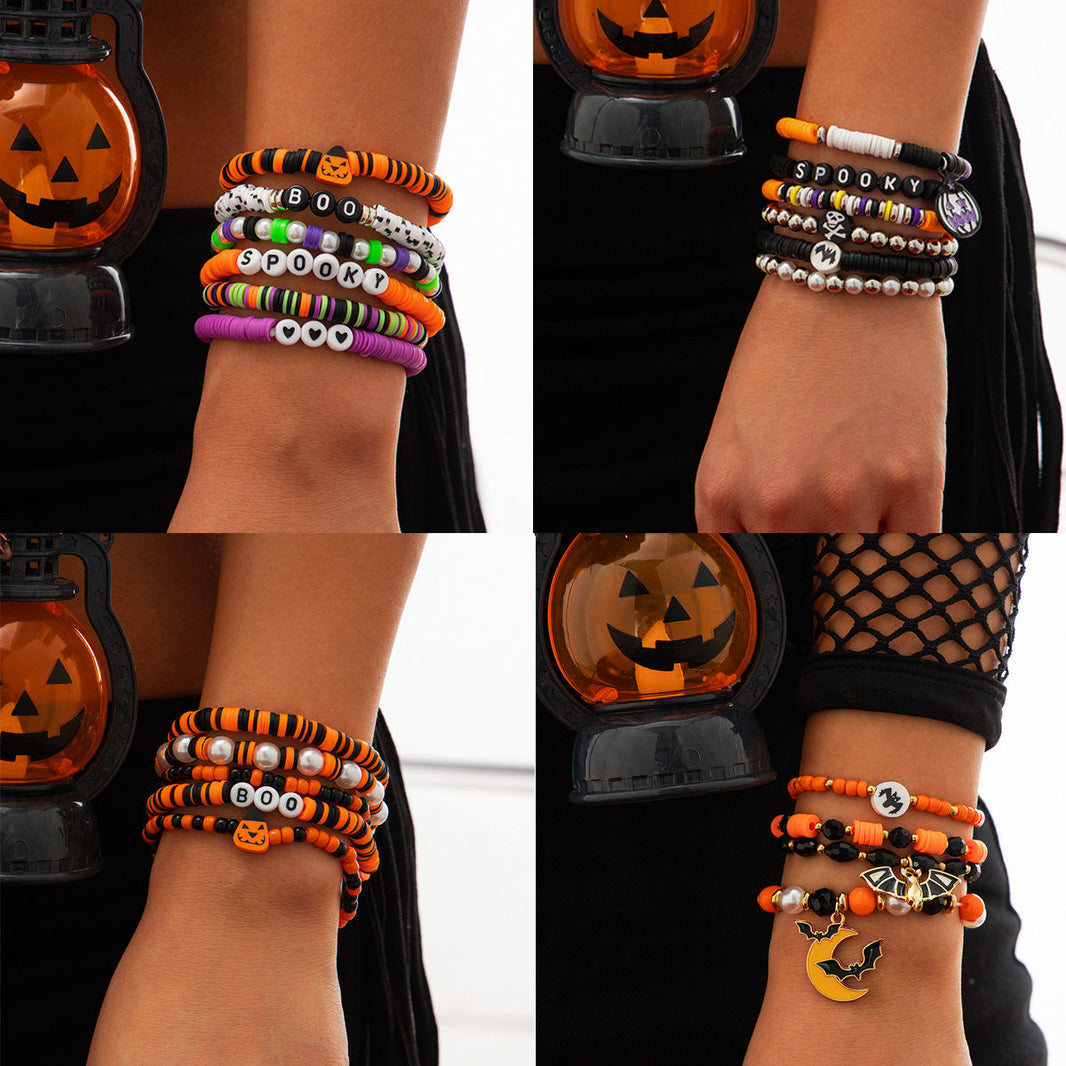 Personality Simple Bat Crystal Bracelet Suit EX-STOCK