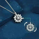 Luxury Rhinestone Christmas Snowflakes Necklace Gift for women - EX-STOCK CANADA
