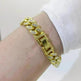 Flat Cuban Link Chain Diamond Bracelet - EX-STOCK CANADA