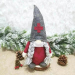 Adornos de muñecas sin rostro adornic santa claus adornados decoración de ventana de Navidad