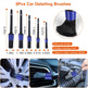 26Pcs Car Detailing Brush Kit Exterior Interior Car Cleaning Set Drill Brush Set Car Buffing Sponge Pads Kit For Cleaning Automobile Interior Exterior Wheels Dashboard EX-STOCK