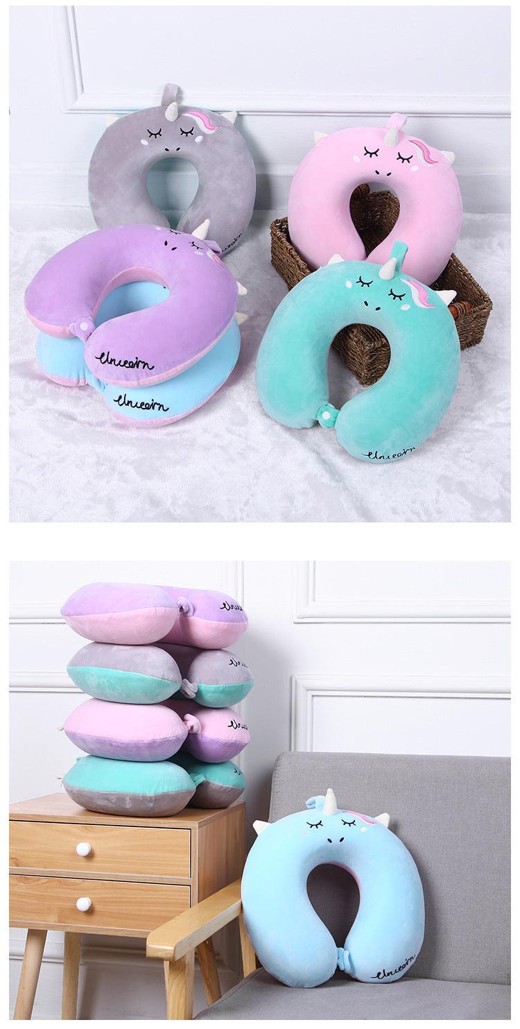 U-shaped Pillow Slow Rebound Memory Foam Neck Pillow Car Travel Afternoon Nap Pillow 