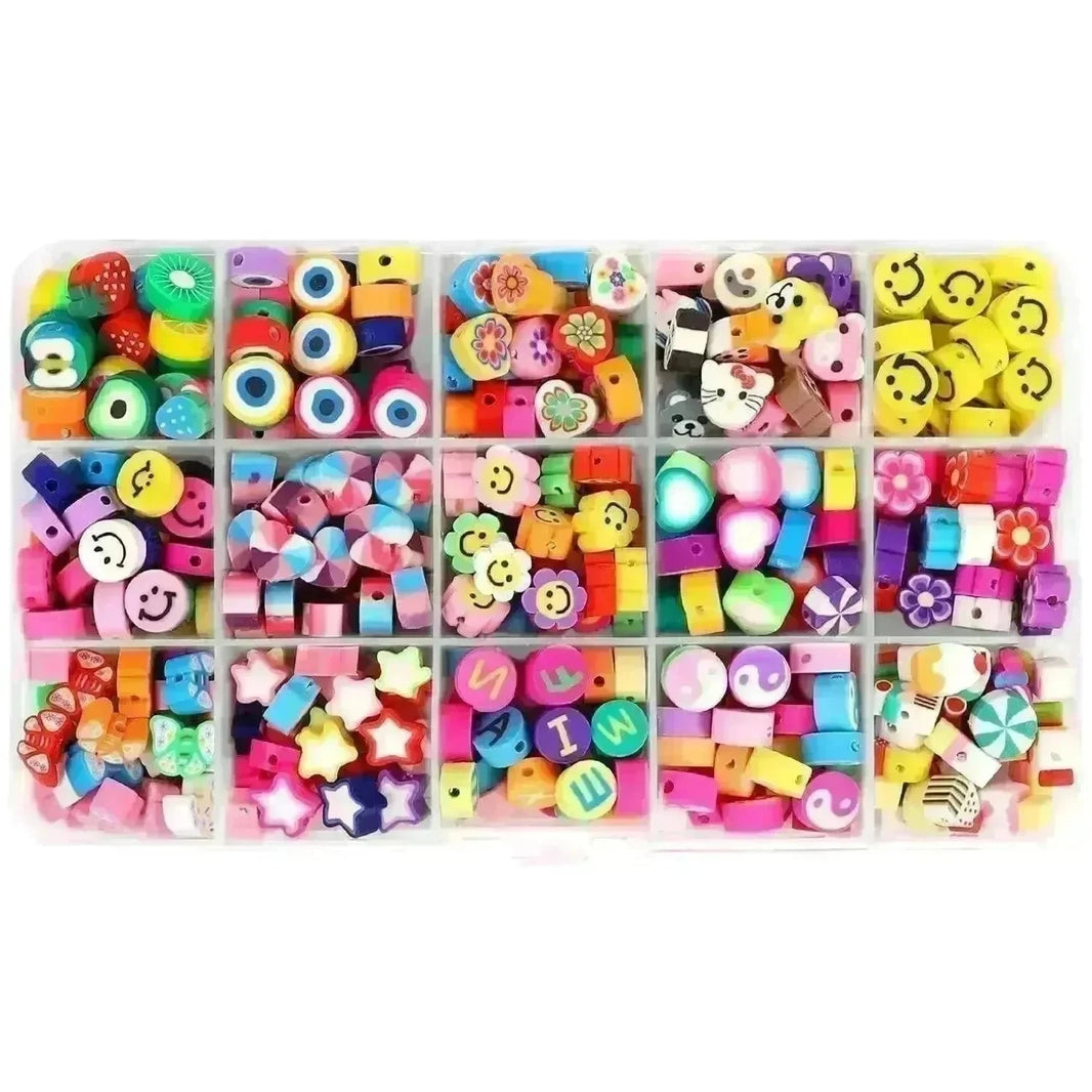 24 Grid 480 PCs Colorful Polymer Clay Beaded Set DIY Bracelet - EX-STOCK CANADA
