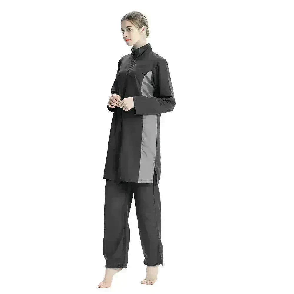 ArabSwimsuit Southeast Asia Hui Conservative Three-piece Suit Sportswear Swimming Suit EX-STOCK