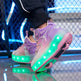 Kids Flash LED Knob Roller Skating Shoes – Light-Up Sneakers for Boys & Girls