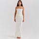 Women’s Strapless Maxi Dress – Backless Slim-Fit Evening Gown