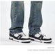 American Style Loose Broken Patch Straight Retro Denim Jeans pant Trousers Men - EX-STOCK CANADA