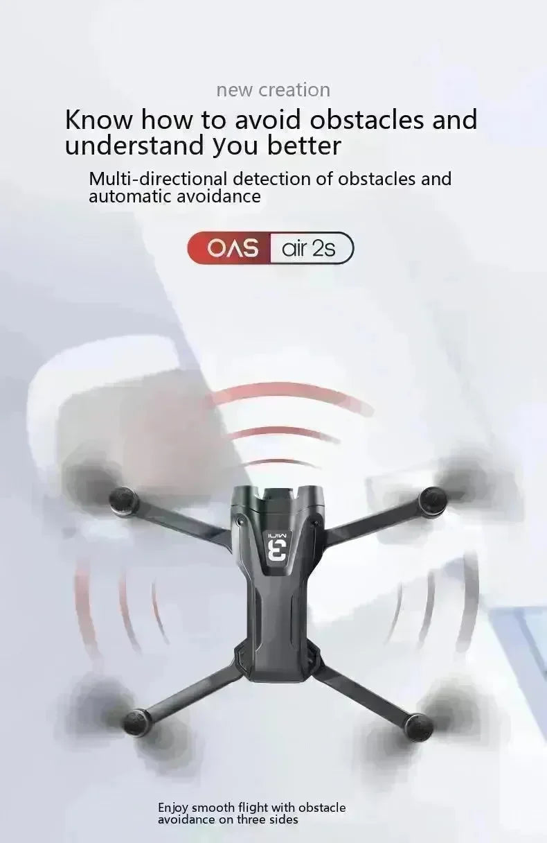 UAV Optical Flow Dual Camera Drone 480p Camera Obstacle Avoidance Aerial Photography Foldable Quadcopter EX-STOCK
