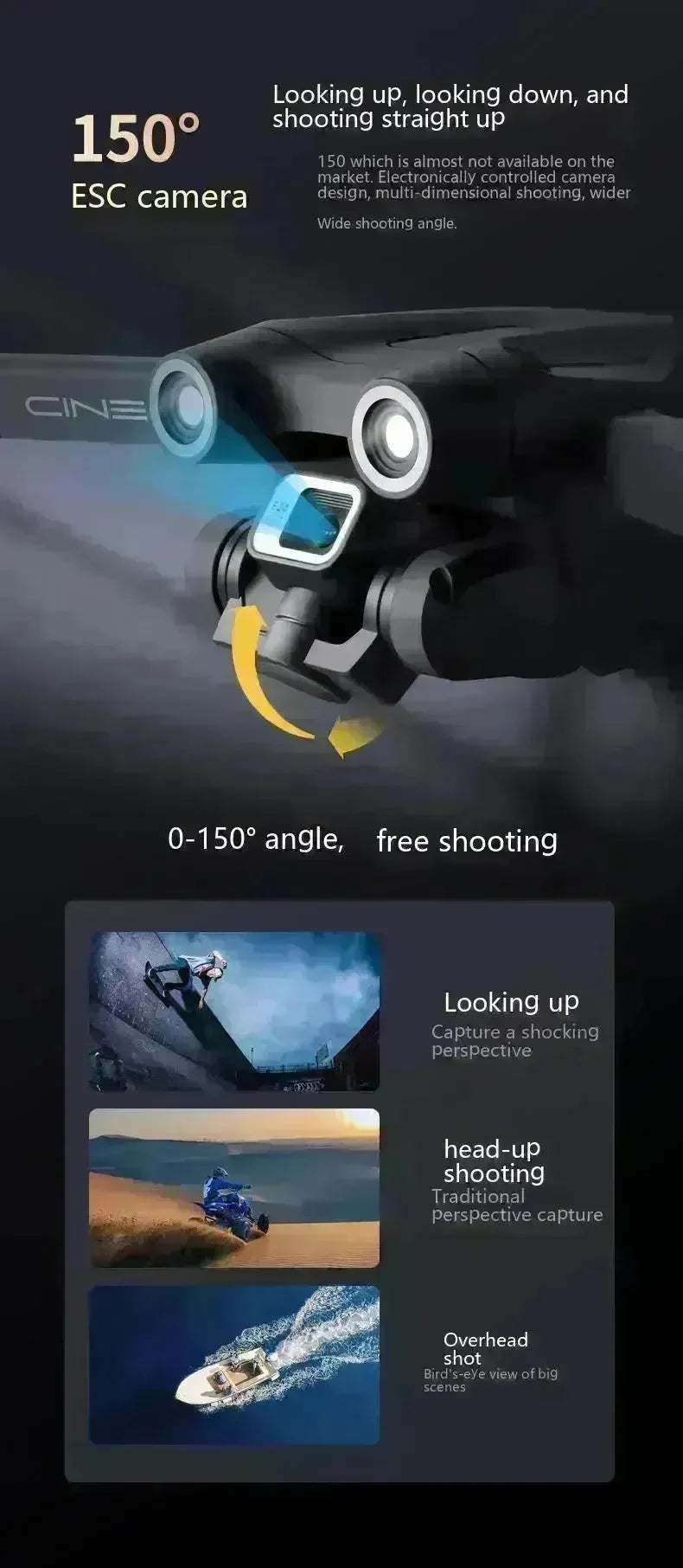 UAV Optical Flow Dual Camera Drone 480p Camera Obstacle Avoidance Aerial Photography Foldable Quadcopter EX-STOCK