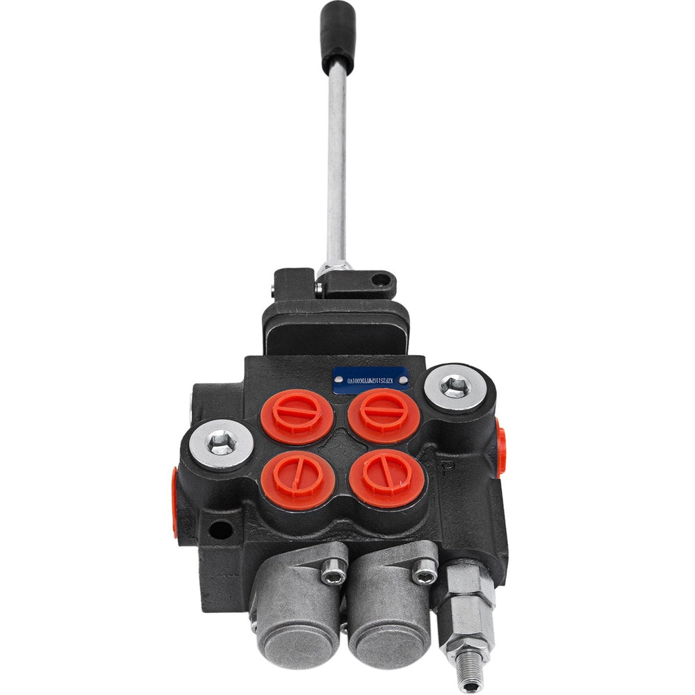 Hydraulic Valve 2 Spool Hydraulic Joystick Control Valve 11gpm Hydraulic Directional Control Valve Double Acting For Tractors Loaders Tanks EX-STOCK