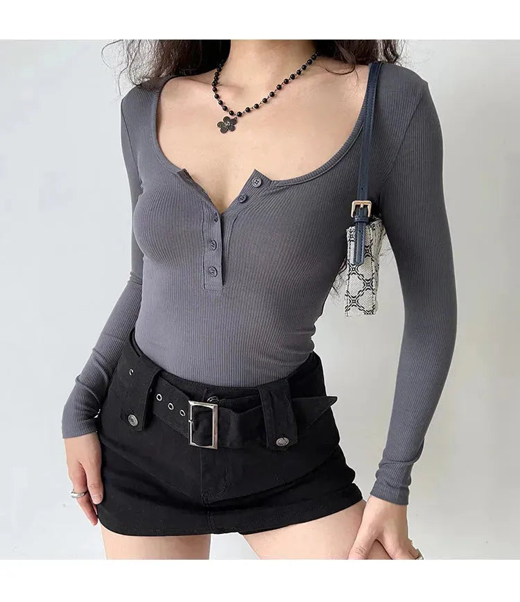 American Retro Wide Waistband Denim Mini Skirt with Belt - EX-STOCK CANADA