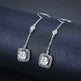 Light Luxury Long Copper Plated Zircon Dangle Earrings - EX-STOCK CANADA